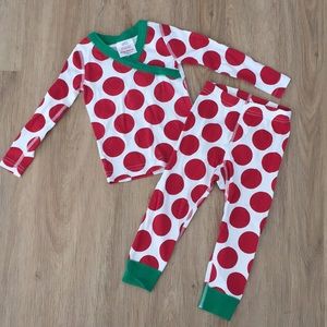 Hanna Andersson Christmas Polka Dot Pajama set